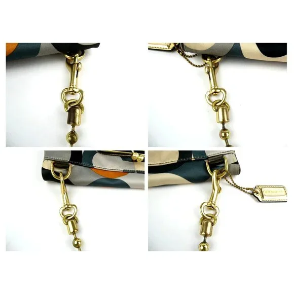 Coach Op Art Foldover Shoulder Bag 12928 - Picture 8 of 14